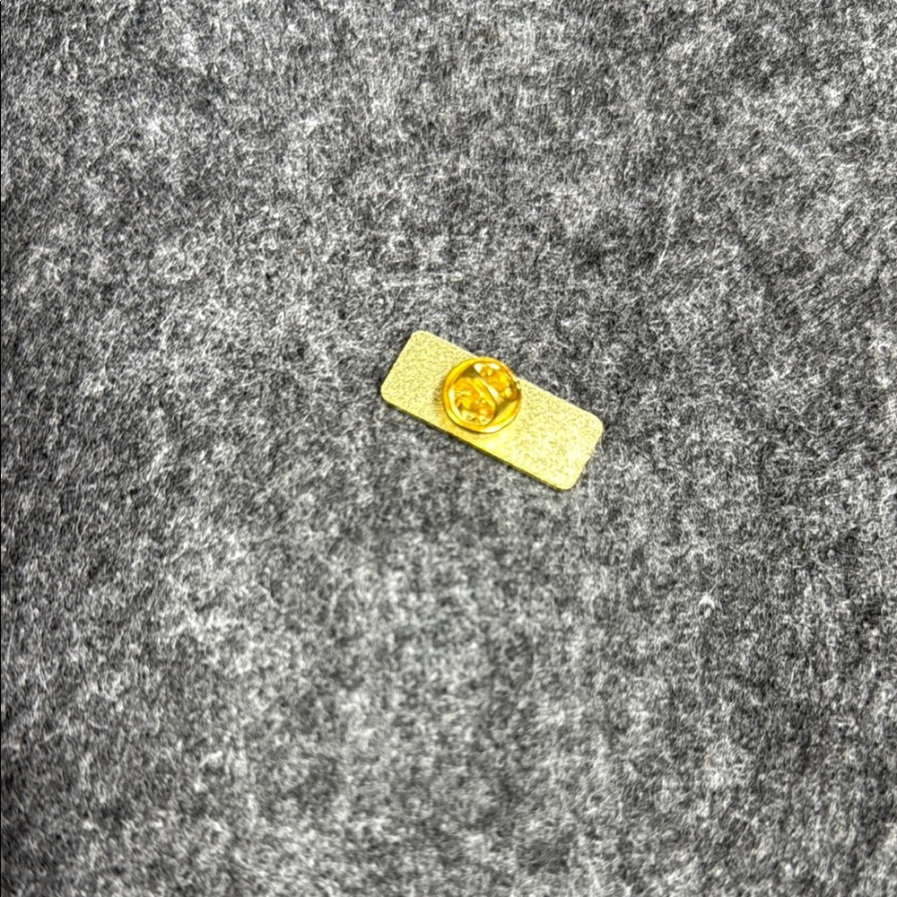 Gold Rectangular Pin - Picture 2 of 2